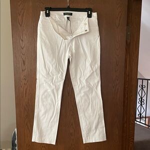 Banana Republic White Straight Leg Jeans